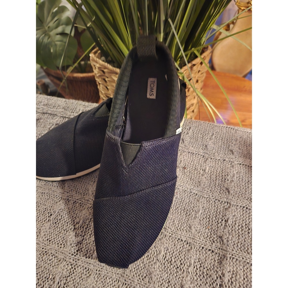 TOMS Alpargata Rover Navy Blue Mesh Slip On Sneakers Mens 9.5